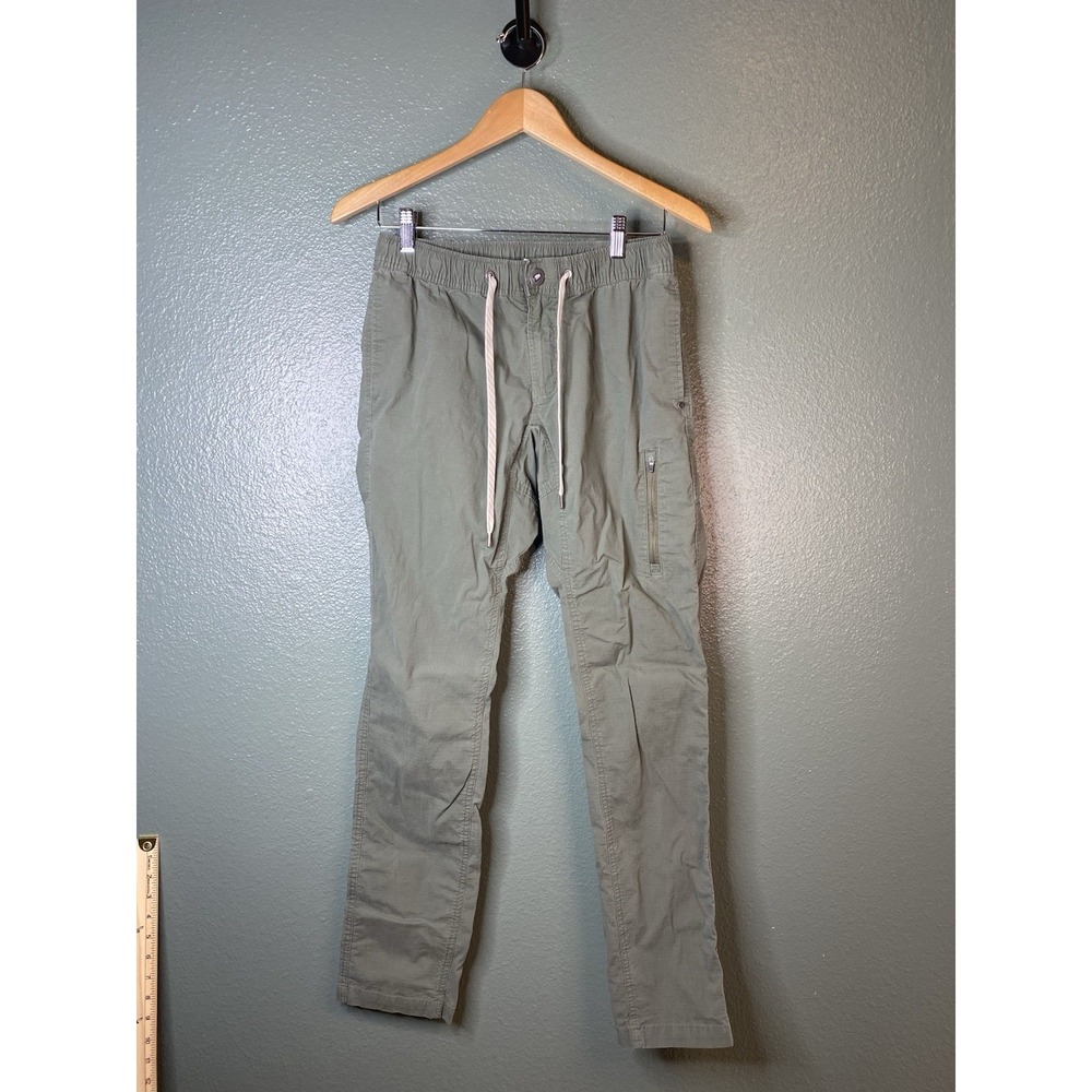 Vuori Mens Ripstop Pants Size Medium Green DuraTerra Casual Chino Pant